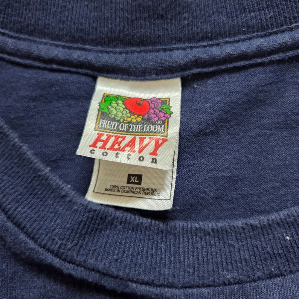 Vintage 2001 Super Bowl XXXV T-Shirt Ravens Giants Miller Lite Navy XL Tampa FL - Picture 3 of 8